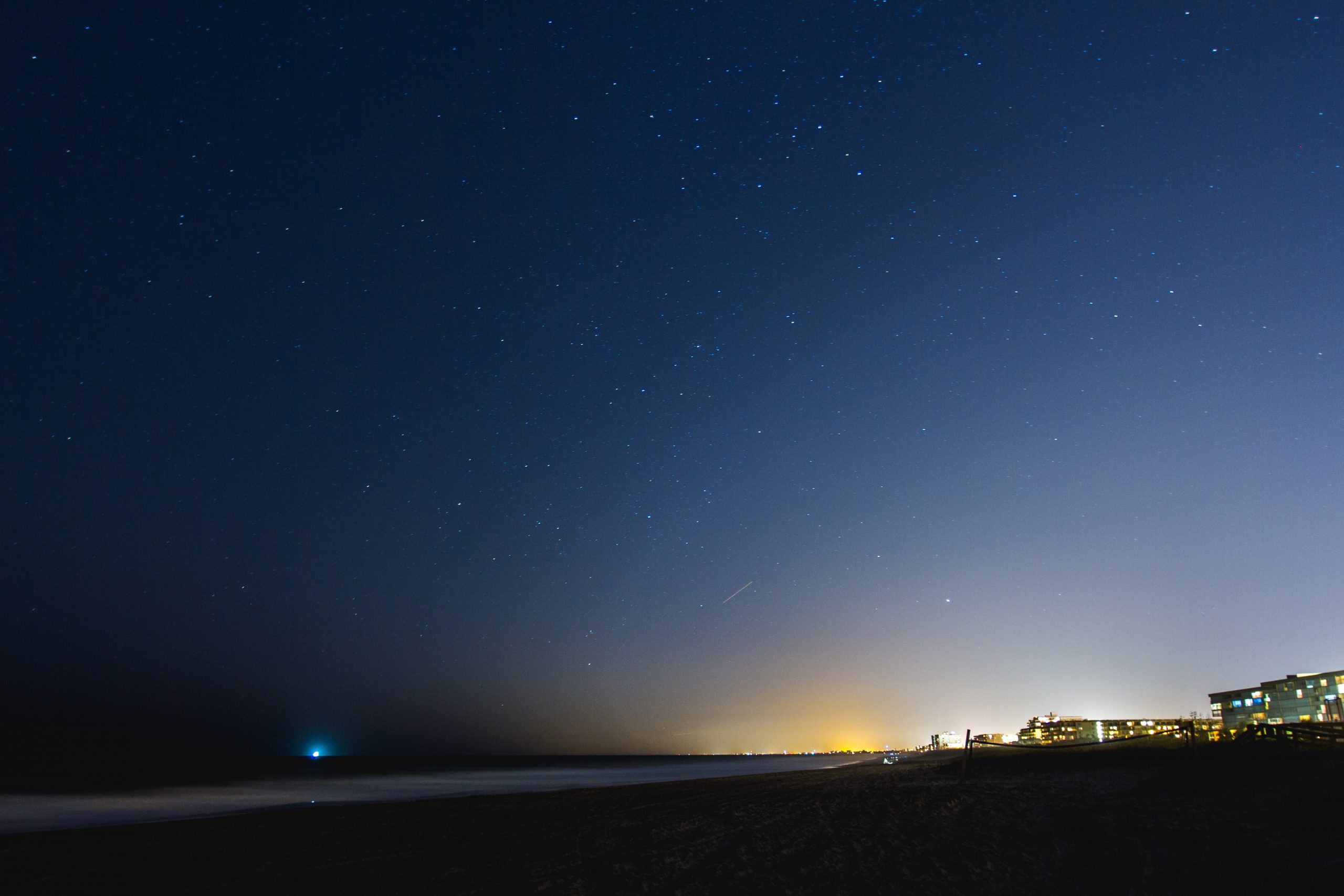 Cocoa Beach at night